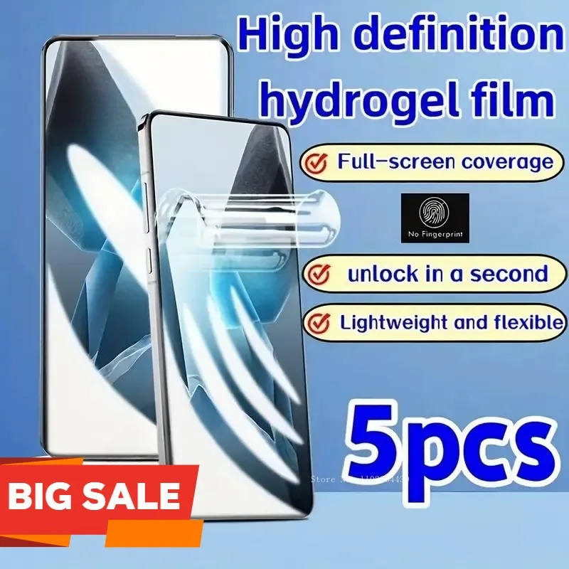 5Pcs High Definition Hydrogel Film for Vivo X200 Pro Mini Full Cover Soft TPU on The Screen Protector for VIVO X200 FE No Glass
5Pcs High Definition Hydrogel Film for Vivo X200 Pro Mini Full Cover Soft TPU on The Screen Protector for VIVO X200 FE No Glass