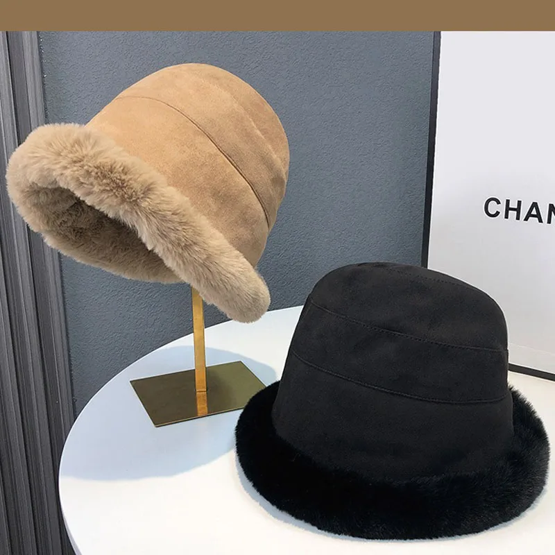 Autumn and Winter Mongolian Hat Windproof Warm Hat Thick Fluffy Fur Panama Basin Cap Ear Protection Solid Color Soft Bucket Hat
Autumn and Winter Mongolian Hat Windproof Warm Hat Thick Fluffy Fur Panama Basin Cap Ear Protection Solid Color Soft Bucket Hat