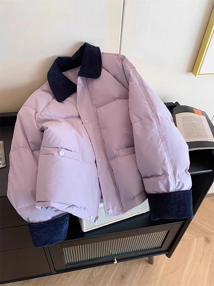 Korean Sle ort Warm Collar Cotton Jaet plus Size Women's Autumn Winter Faion Slimming Versatile Outerwear
Korean Sle ort Warm Collar Cotton Jaet plus Size Women's Autumn Winter Faion Slimming Versatile Outerwear