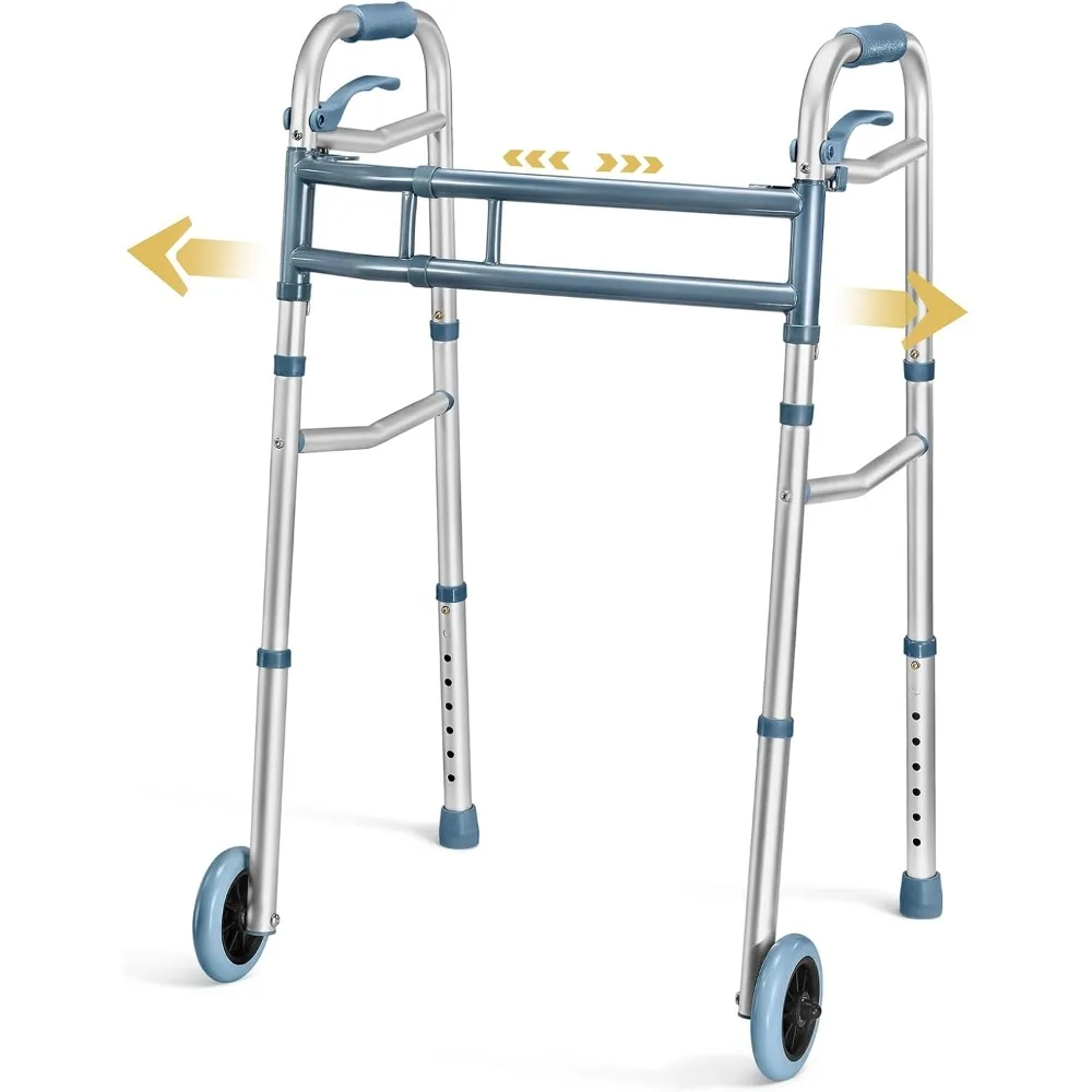 Walkers for Seniors Aluminum Lightweight Walker with Wheels, Adjustable Width and Height
Walkers for Seniors Aluminum Lightweight Walker with Wheels, Adjustable Width and Height