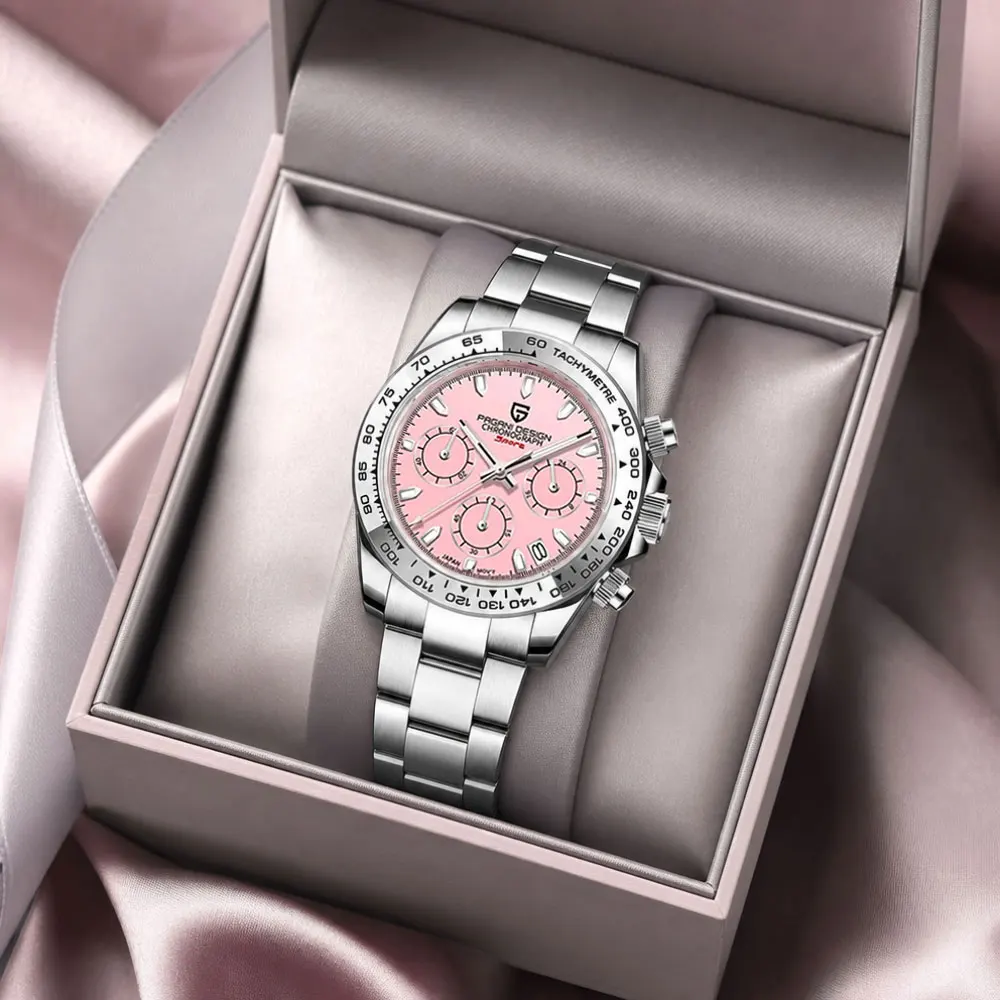 PAGANI DESIGN 2026 New Women Watch Top Brand Couple Watch Man VK63 Quartz Wristwatch 100M Waterproof Chronograph 40mm Men Watch
PAGANI DESIGN 2026 New Women Watch Top Brand Couple Watch Man VK63 Quartz Wristwatch 100M Waterproof Chronograph 40mm Men Watch