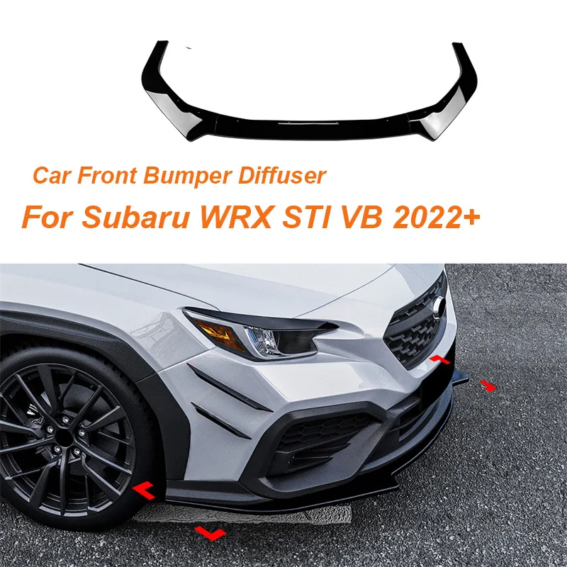 Для Subaru WRX STI VB 2022+ 2023 2024 глянцевый черный автомобильный передний бампер, нижний спойлер, сплиттер, комплект кузова, защита, дефлектор Canard
Для Subaru WRX STI VB 2022+ 2023 2024 глянцевый черный автомобильный передний бампер, нижний спойлер, сплиттер, комплект кузова, защита, дефлектор Canard