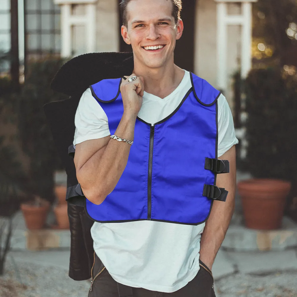 1Set Cooling Vest Outdoor Ice Waistcoat Blue High-Class Breathable Comfortable Reusable Summer Cooling Clothes for Men
1Set Cooling Vest Outdoor Ice Waistcoat Blue High-Class Breathable Comfortable Reusable Summer Cooling Clothes for Men