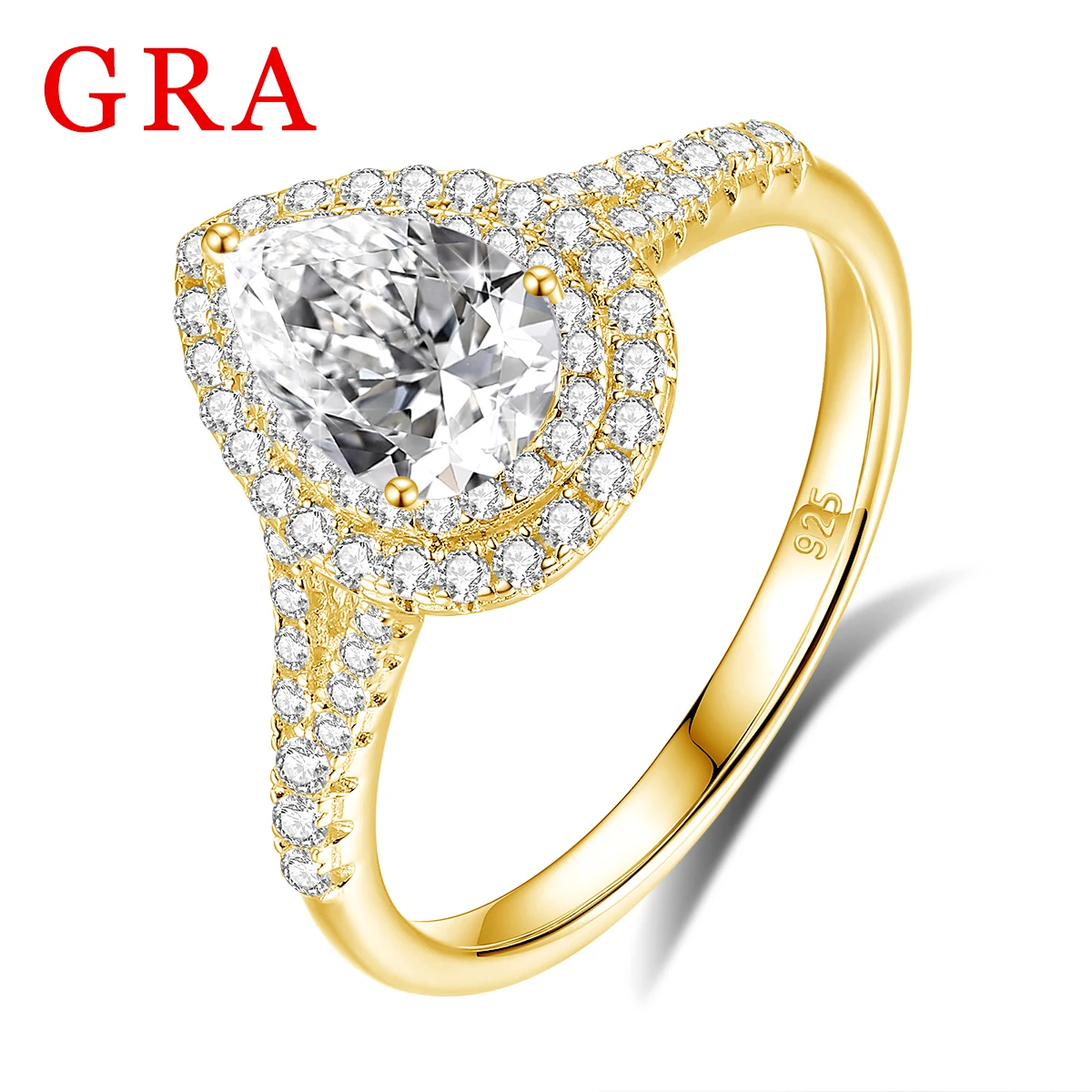 Szjinao 1.5ct Pear Moissanite Ring For Women With Certificate D color Real Stone Yellow Gold Wedding Jewel Engagement Girl Gift
Szjinao 1.5ct Pear Moissanite Ring For Women With Certificate D color Real Stone Yellow Gold Wedding Jewel Engagement Girl Gift