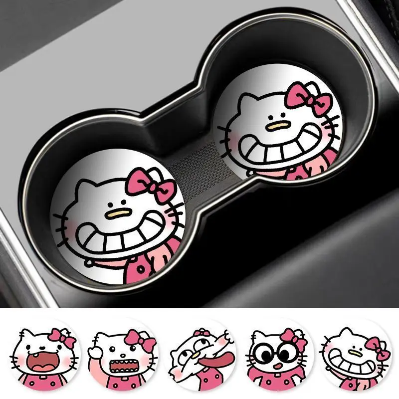 2 шт. забавные автомобильные подставки Hello Kitty, универсальные легко чистящиеся аксессуары для салона автомобиля, изолированные нескользящие автомобильные креативные подставки для воды 
2 шт. забавные автомобильные подставки Hello Kitty, универсальные легко чистящиеся аксессуары для салона автомобиля, изолированные нескользящие автомобильные креативные подставки для воды