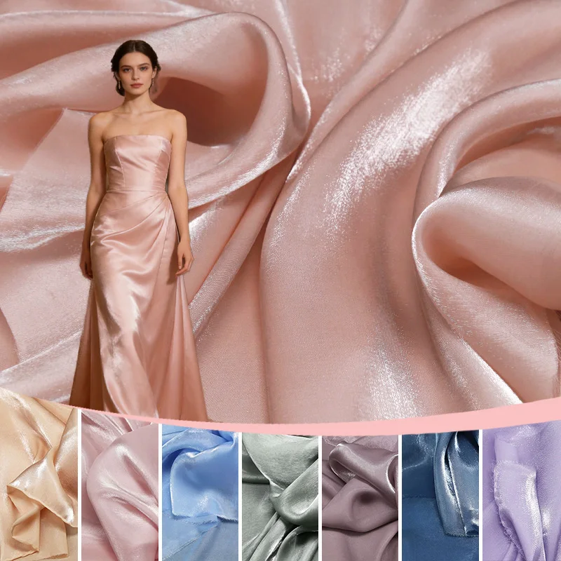 Shiny Organza Fabric Smooth Drapey Crystal Satin Material for Diy Sewing Headpieces Evening Dresses Skirts Blouses Hanfu
Shiny Organza Fabric Smooth Drapey Crystal Satin Material for Diy Sewing Headpieces Evening Dresses Skirts Blouses Hanfu