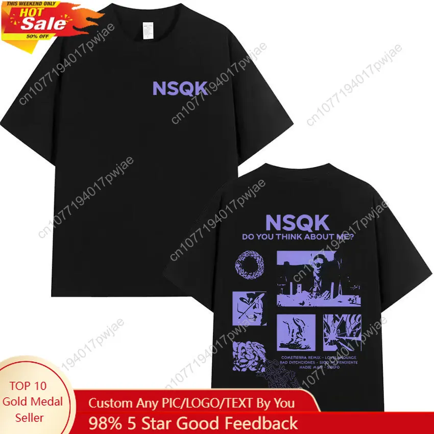 Rapper Nsqk Tour Do You Think about Me Harajuku Print T-shirt Hipster Mens Oversized Tee Shirt High Quality Loose Pop Y2K Tshrit
Rapper Nsqk Tour Do You Think about Me Harajuku Print T-shirt Hipster Mens Oversized Tee Shirt High Quality Loose Pop Y2K Tshrit