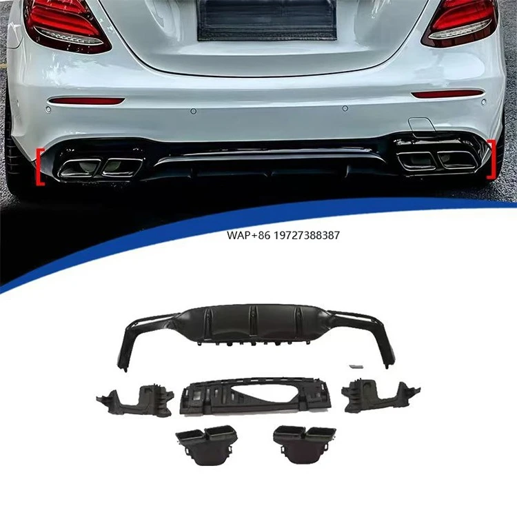High Quality Rear Lip Sport E63 Rear Diffuser with Exhaust Tips for E Class W213 Pre 2016-2020 Sport
High Quality Rear Lip Sport E63 Rear Diffuser with Exhaust Tips for E Class W213 Pre 2016-2020 Sport
