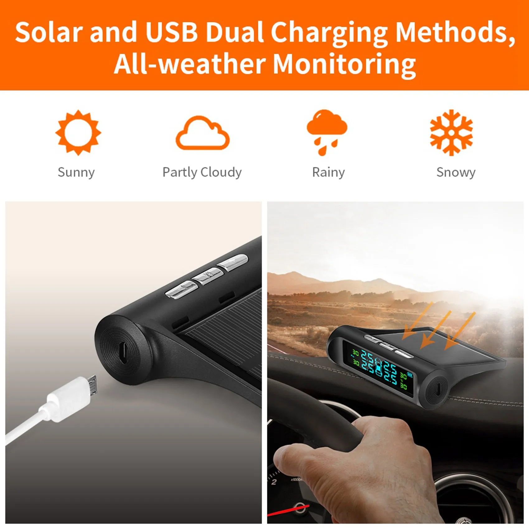 Rare 2X Solar Tpms Car Tire Pressure Alarm Monitoring System 4 External Automatic System Tire Pressure Temperature Warning
Rare 2X Solar Tpms Car Tire Pressure Alarm Monitoring System 4 External Automatic System Tire Pressure Temperature Warning