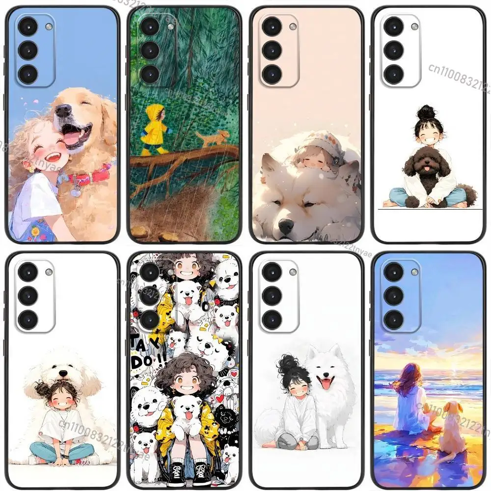 Funny and cute girl and dog Phone Case For Samsung Galaxy A20,21s,22,31,32,52,53,72,73,80,91 Soft Liquid Silicone Black Cover
Funny and cute girl and dog Phone Case For Samsung Galaxy A20,21s,22,31,32,52,53,72,73,80,91 Soft Liquid Silicone Black Cover