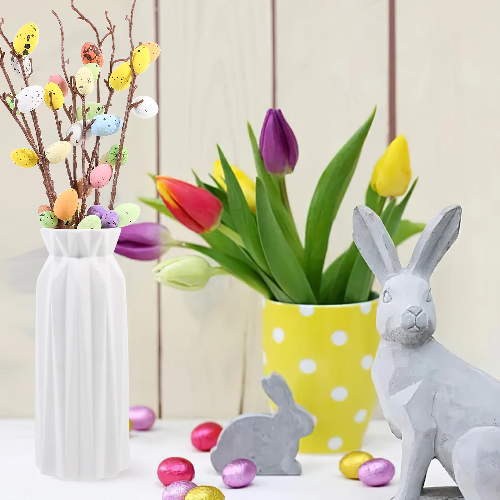 6pcs Artificial Easter Egg Branches Colorful Fake Egg Twigs For Vase Filling Easter Party Ornaments Home Office Decor Plantas
6pcs Artificial Easter Egg Branches Colorful Fake Egg Twigs For Vase Filling Easter Party Ornaments Home Office Decor Plantas