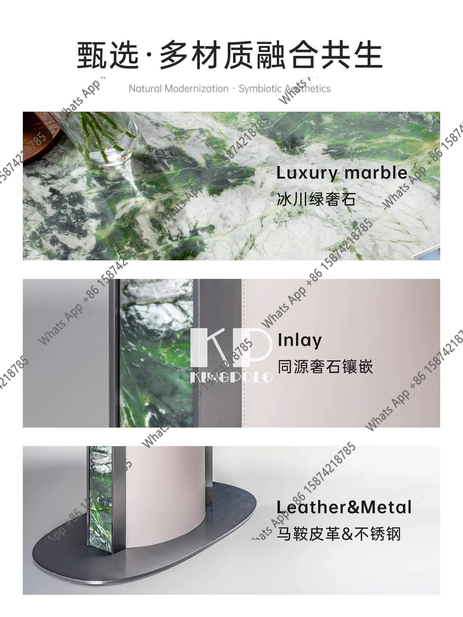 X69 Luxury Stone Light Boat Glacier Green Natural Marble Emerald Green Dining Table High-end Atmospheric Villa Large Flat Floor
X69 Luxury Stone Light Boat Glacier Green Natural Marble Emerald Green Dining Table High-end Atmospheric Villa Large Flat Floor