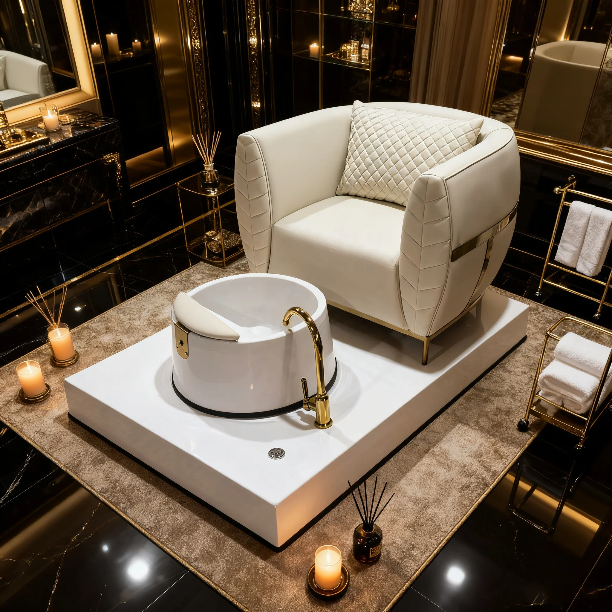 Wholesale Adjustable Whirlpool Spa Pedicure Chair with LED Light Luxury No Plumbing Salon Curved Foot Spa Equipment
Wholesale Adjustable Whirlpool Spa Pedicure Chair with LED Light Luxury No Plumbing Salon Curved Foot Spa Equipment