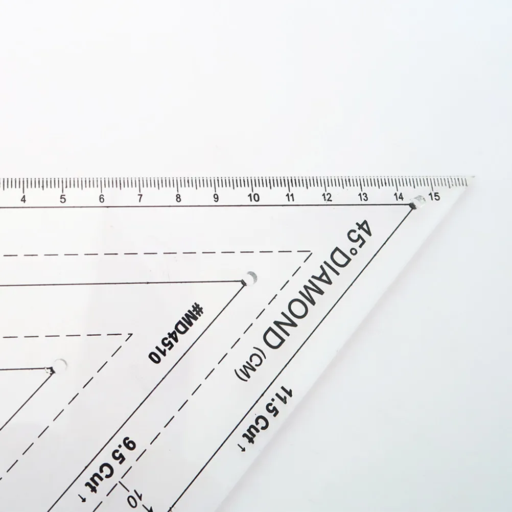 Patchwork Ruler 45 Degree Rhomboid Quilting Plastic Template Sewing Accessories Tailor Craft Clothes Making Ruler
Patchwork Ruler 45 Degree Rhomboid Quilting Plastic Template Sewing Accessories Tailor Craft Clothes Making Ruler