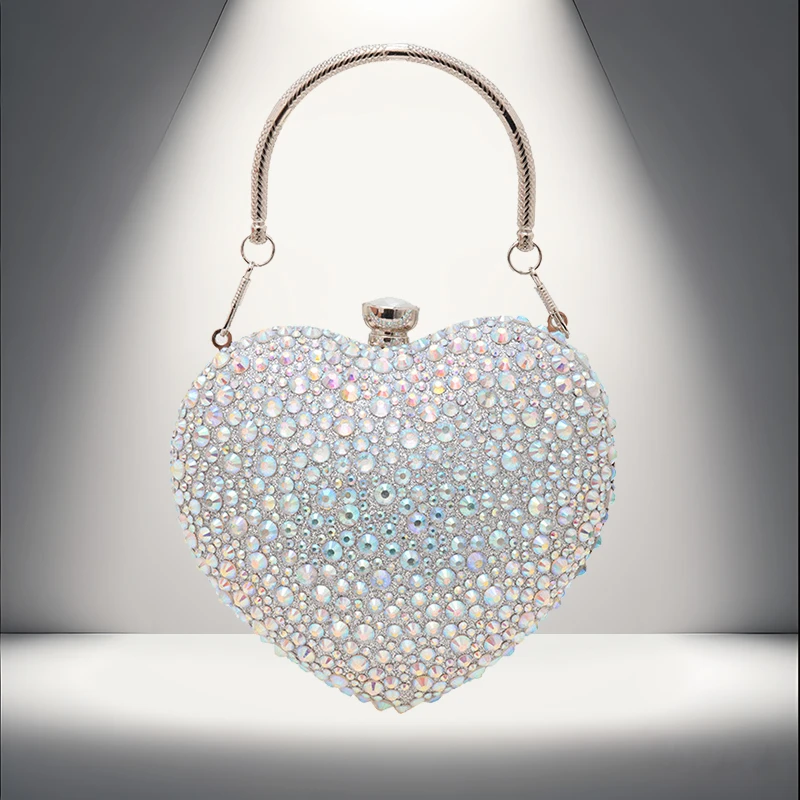 Love shaped acrylic bag, women's banquet bag, fashionable wedding party and banquet handbag, diagonal cross bag, small bag
Love shaped acrylic bag, women's banquet bag, fashionable wedding party and banquet handbag, diagonal cross bag, small bag