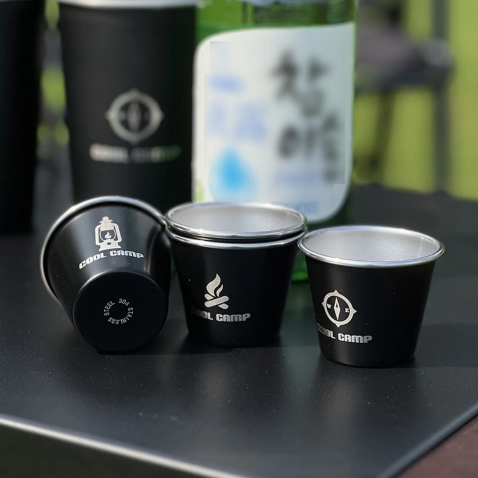 4 Pieces Stackable Camping Cup Tapered Shape Stackable Camping Cups Outdoor Drinkware Black Finish for Travel
4 Pieces Stackable Camping Cup Tapered Shape Stackable Camping Cups Outdoor Drinkware Black Finish for Travel