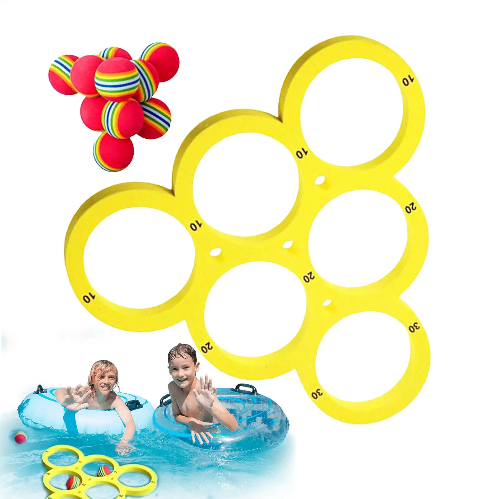 Один комплект Fun Splash Водные виды спорта Плавающий бассейн Игрушка - прочный материал EVA, мяч случайного цвета, идеально подходит для лета Забавная игра
Один комплект Fun Splash Водные виды спорта Плавающий бассейн Игрушка - прочный материал EVA, мяч случайного цвета, идеально подходит для лета Забавная игра