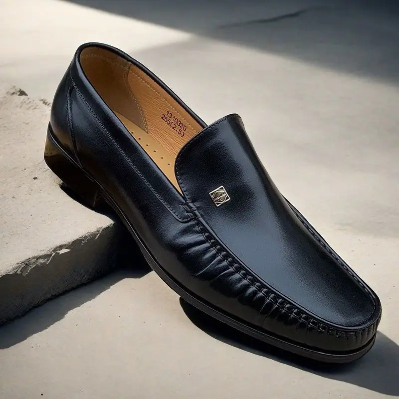 Новая мужская натуральная кожа Busin oes, весенне-осенний сезон, дышащая кожа без шнуровки с круглым носком, восковая кожа, повседневная кожаная oes
Новая мужская натуральная кожа Busin oes, весенне-осенний сезон, дышащая кожа без шнуровки с круглым носком, восковая кожа, повседневная кожаная oes