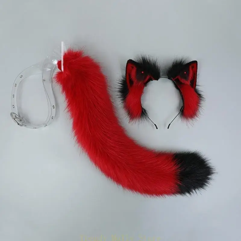 N5KB Plush for Cat Tail Ears Headband Set Cosplay Party Anime Costumes Accessories To
N5KB Plush for Cat Tail Ears Headband Set Cosplay Party Anime Costumes Accessories To