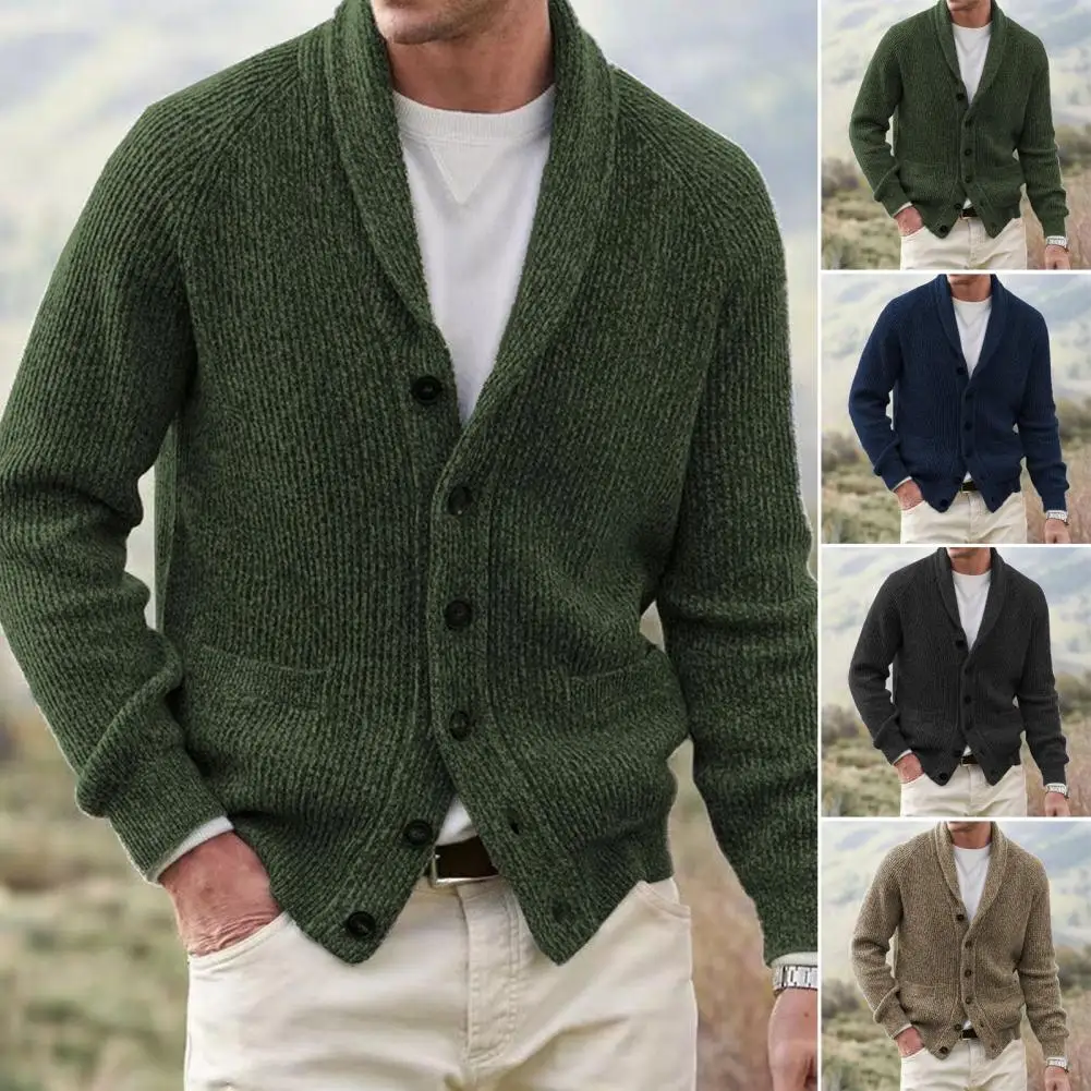 Men Sweater Coat With Pockets Turn-down Collar Long Sleeves Single-breasted Buttons Long Sleeves Knitted Jacket Мужская Куртка
Men Sweater Coat With Pockets Turn-down Collar Long Sleeves Single-breasted Buttons Long Sleeves Knitted Jacket Мужская Куртка
