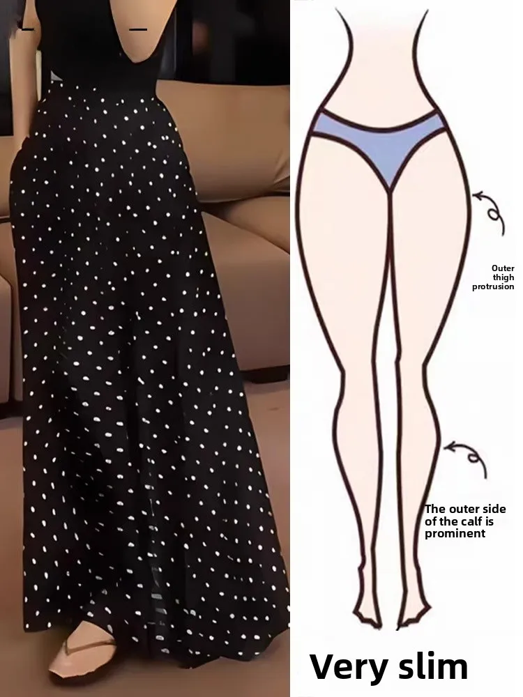 Summer Faion Classic Polka Dot Drapey High Waist A-Line Skirt plus Size Conceal Meat Slimming Anti-Aging Midi Skirt
Summer Faion Classic Polka Dot Drapey High Waist A-Line Skirt plus Size Conceal Meat Slimming Anti-Aging Midi Skirt