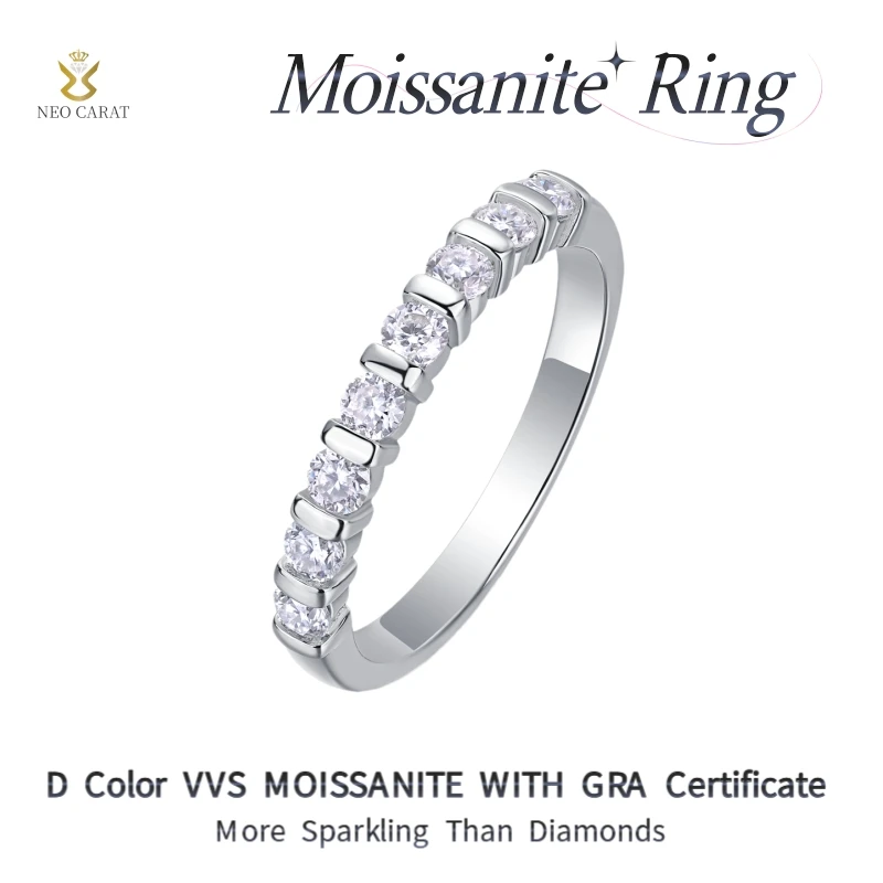 Half-Circle Moissanite Band Ring 925 Sterling Silver Women's Jewelry Stackable Ring Everyday Wear Fine Jewelry
Half-Circle Moissanite Band Ring 925 Sterling Silver Women's Jewelry Stackable Ring Everyday Wear Fine Jewelry