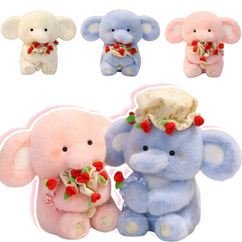 30cm Cute Couple Rose Elephant Plush Doll Detachable Rose Hat Colorful Elephant Plush Toy Valentine's Day Gift For Girlfriend
30cm Cute Couple Rose Elephant Plush Doll Detachable Rose Hat Colorful Elephant Plush Toy Valentine's Day Gift For Girlfriend