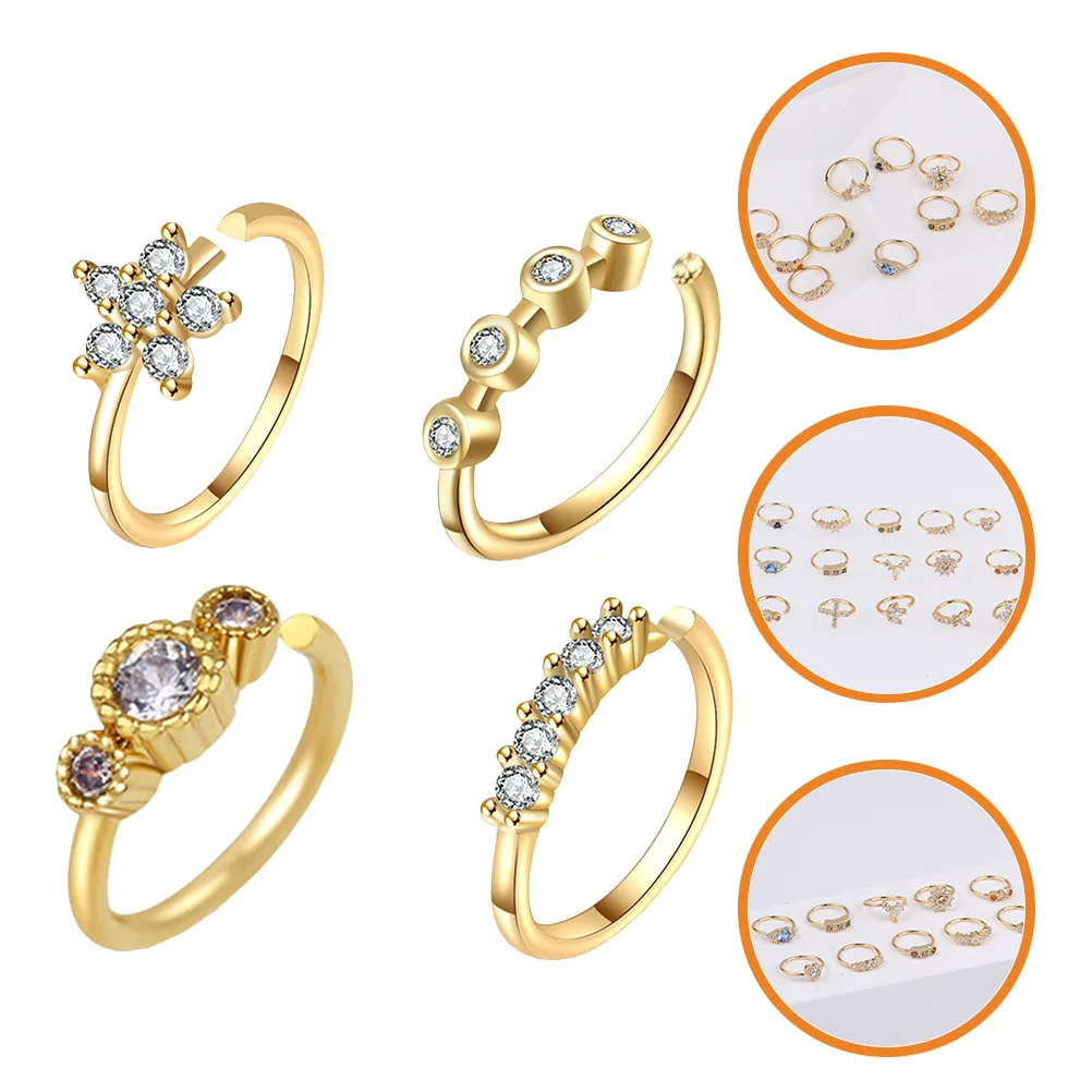 4pcs Zircon Nose Ring Set Adjustable Fake Nose Cuffs For Women Hypoallergenic No Pain Long Wear Fashion Jewelry Gift
4pcs Zircon Nose Ring Set Adjustable Fake Nose Cuffs For Women Hypoallergenic No Pain Long Wear Fashion Jewelry Gift