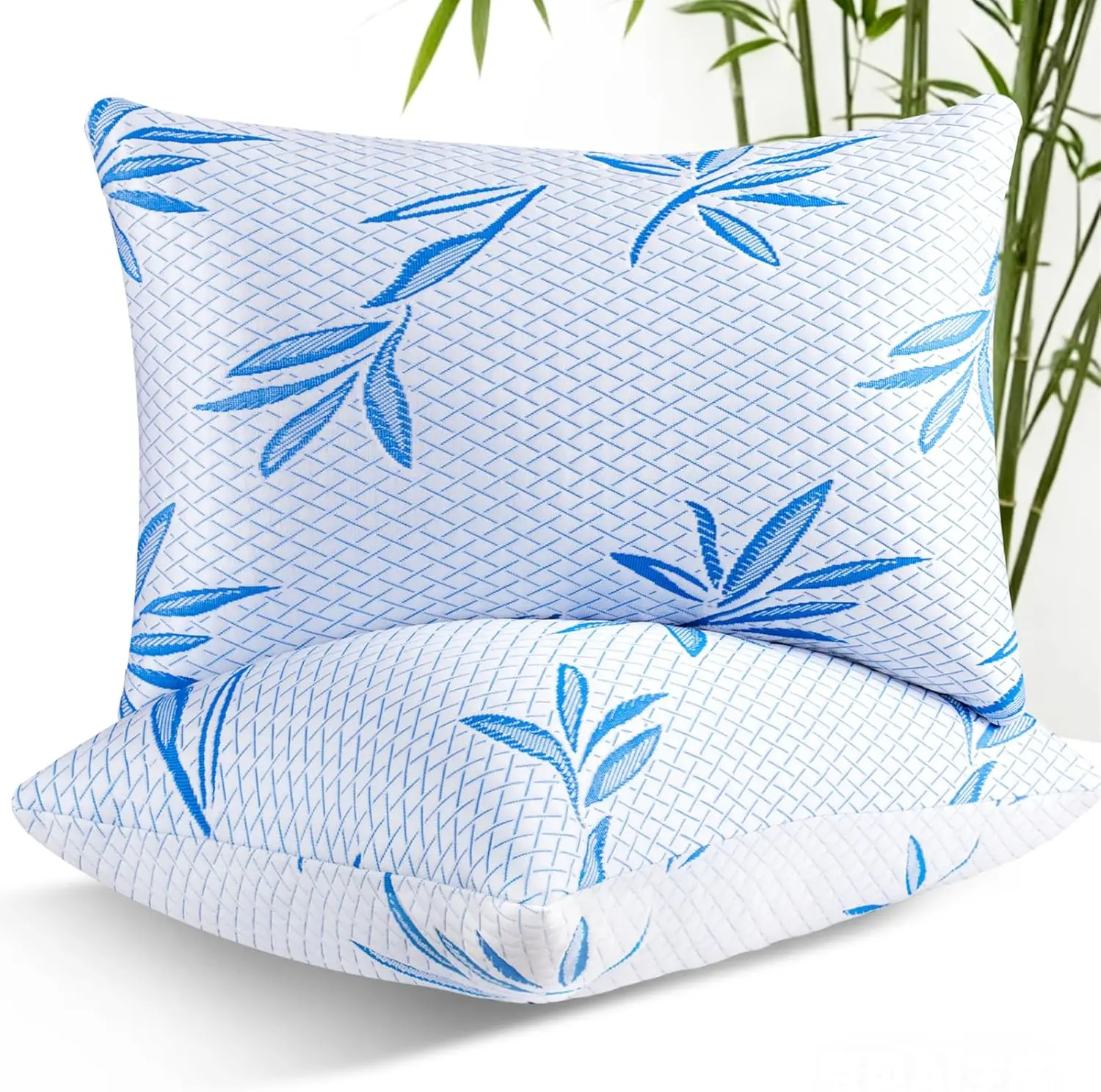 2 Pack King Size Cooling Bamboo Pillows with Adjustable Memory Foam, Ideal for All Sleep Positions
2 Pack King Size Cooling Bamboo Pillows with Adjustable Memory Foam, Ideal for All Sleep Positions