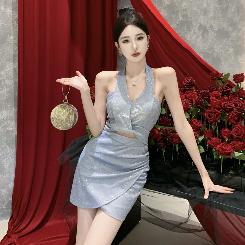 Celebrity Sequined Hanging Neck Backless Tank Crop Top Women High-waisted Sheath Wrap Hip Mini Skirt Summer Evening Party Set
Celebrity Sequined Hanging Neck Backless Tank Crop Top Women High-waisted Sheath Wrap Hip Mini Skirt Summer Evening Party Set