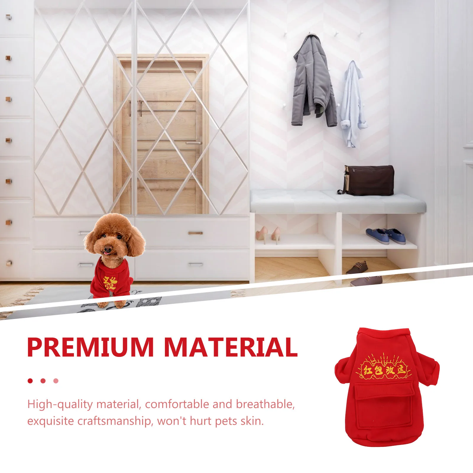 Biped Clothes Puppy Costume Dog Cat Chinese New Year Clothing Holiday Outfit Lightweight Comfortable Breathable Material Funny
Biped Clothes Puppy Costume Dog Cat Chinese New Year Clothing Holiday Outfit Lightweight Comfortable Breathable Material Funny