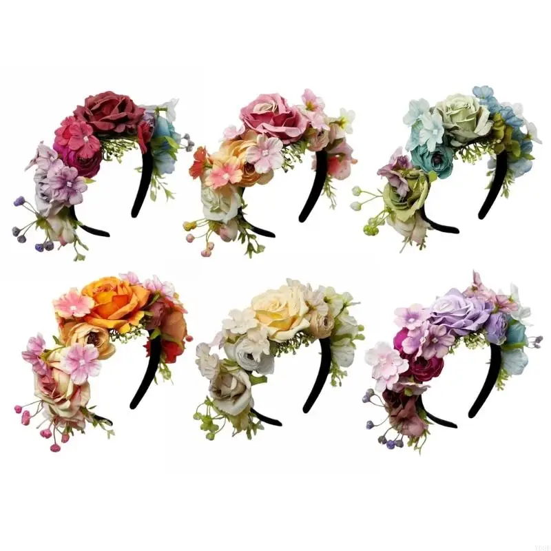 Bright Colorful Artificial Flower Headband For Women Girls Party Wedding Photography Accessory Y08E
Bright Colorful Artificial Flower Headband For Women Girls Party Wedding Photography Accessory Y08E