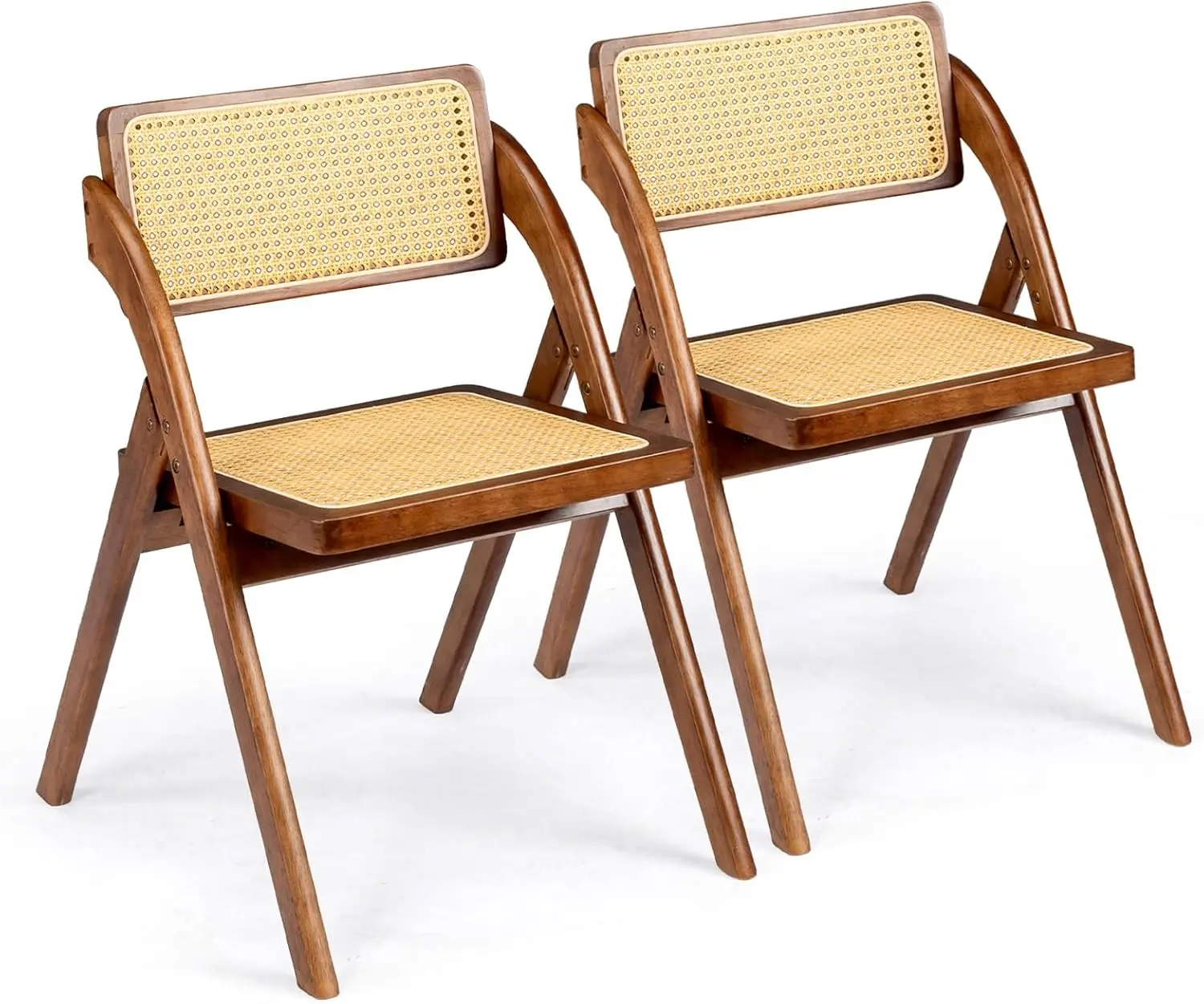 2-Pack Wooden Rattan Folding Chairs, Portable, Indoor Use, Ideal for Kitchen, Dining, Office, Events
2-Pack Wooden Rattan Folding Chairs, Portable, Indoor Use, Ideal for Kitchen, Dining, Office, Events