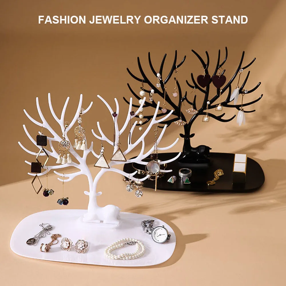 Quality Gifts For Women Plastic Deer Tree Shape Holder Stand Ring Display Tools Ornament Jewelry Display Rack Jewelry Organizer
Quality Gifts For Women Plastic Deer Tree Shape Holder Stand Ring Display Tools Ornament Jewelry Display Rack Jewelry Organizer