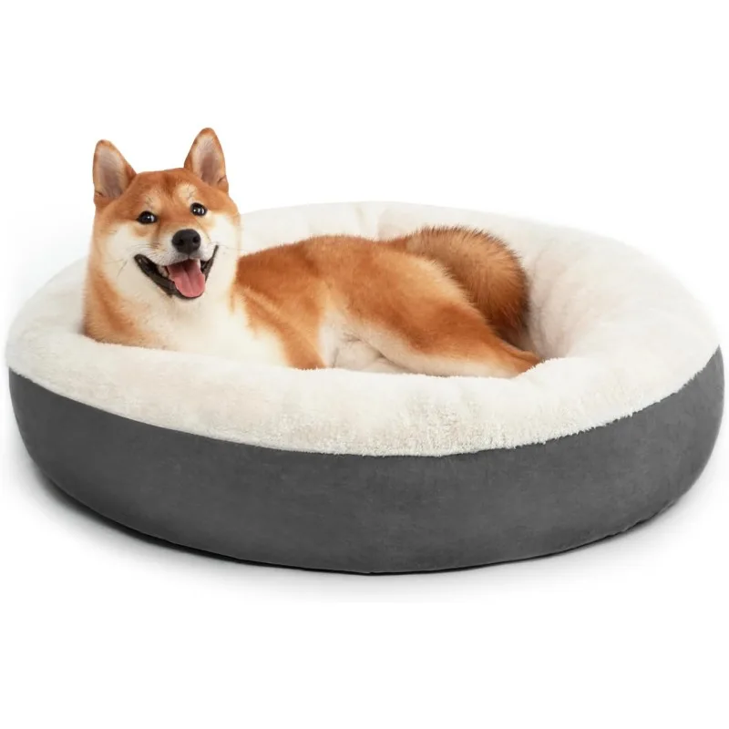 Round Donut Cat and Dog Cushion Bed, 30in Pet Bed for Medium or Large Dogs, Anti-Slip & Water-Resistant Bottom
Round Donut Cat and Dog Cushion Bed, 30in Pet Bed for Medium or Large Dogs, Anti-Slip & Water-Resistant Bottom