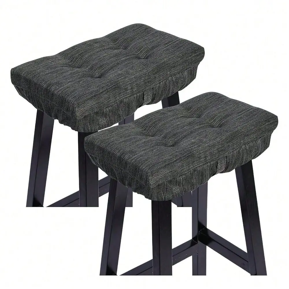 Of 2 Memory Foam Stool Cushion Rectangular, DualLayer Design Bar Stool Cushion Saddle Stool Pad With Ties 2 Pads Only GrayBlack
Of 2 Memory Foam Stool Cushion Rectangular, DualLayer Design Bar Stool Cushion Saddle Stool Pad With Ties 2 Pads Only GrayBlack