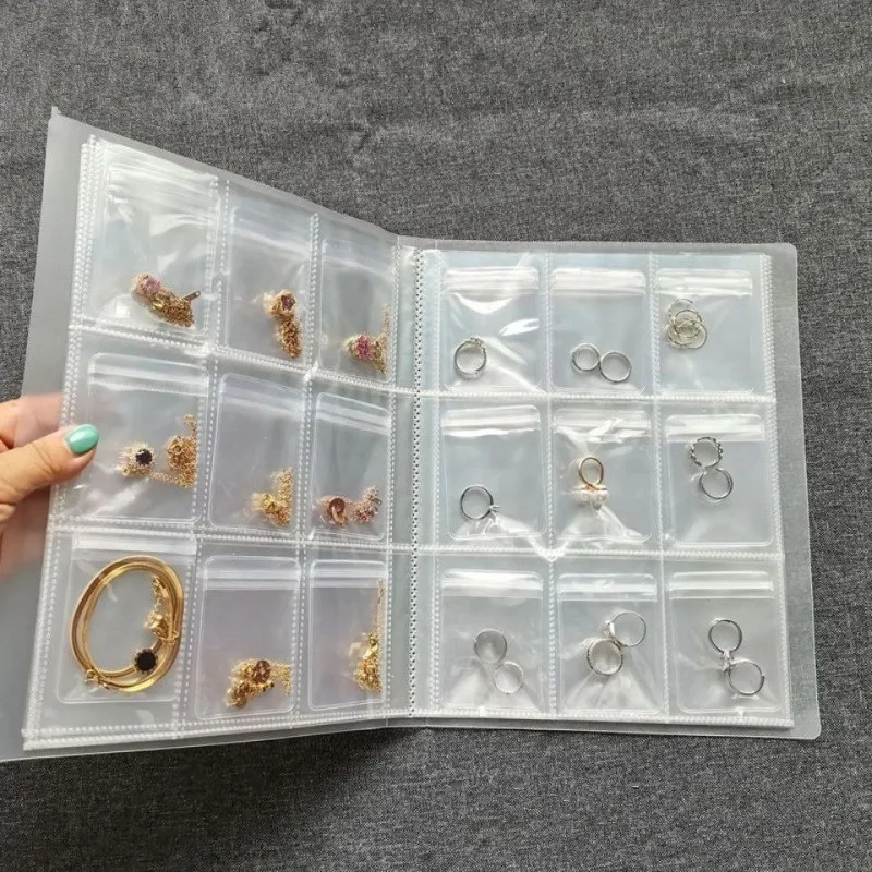 Anti-oxidation Jewelry Storage Albums Desktop Drawer Organizer Transparent Necklace Bracelet Ring Book Holder Jewelry Bag
Anti-oxidation Jewelry Storage Albums Desktop Drawer Organizer Transparent Necklace Bracelet Ring Book Holder Jewelry Bag