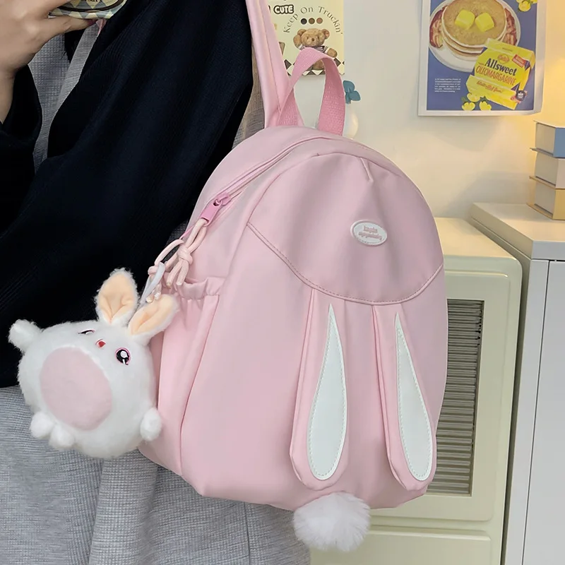 Girl Cute Rabbit Backpack Sweet High Beauty Children's Spring Tour Shopping Book Bag Free Hanging Decoration Schoolbag
Girl Cute Rabbit Backpack Sweet High Beauty Children's Spring Tour Shopping Book Bag Free Hanging Decoration Schoolbag