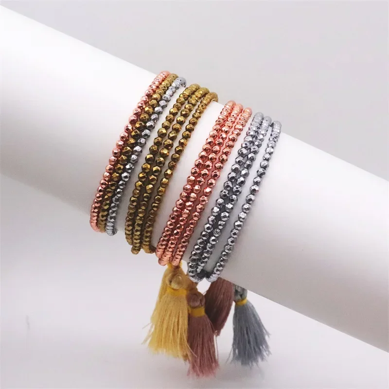 ALIYA Hematite Stone Bracelets For Women Jewelry Multilayer Beaded Pulsera For Miyuki Adjustable Jewellery Tassel Bracelet
ALIYA Hematite Stone Bracelets For Women Jewelry Multilayer Beaded Pulsera For Miyuki Adjustable Jewellery Tassel Bracelet