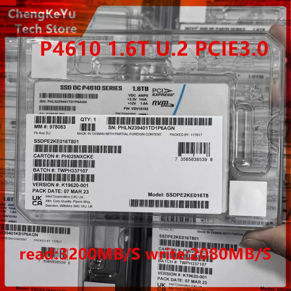 New&original For Intel P4610 1.6T 3.2T 2.5inch server U.2 PCIe hybrid enterprise solid state drive high speed high endurance SSD
New&original For Intel P4610 1.6T 3.2T 2.5inch server U.2 PCIe hybrid enterprise solid state drive high speed high endurance SSD