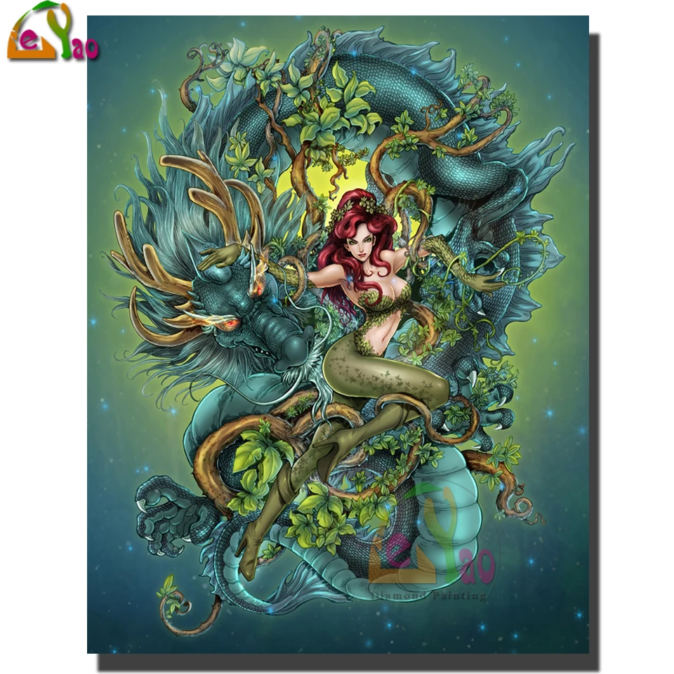 DIY Handmade Diamond Painting Poison Ivy Fairy 5D Cross Stitch Animals Dragon Diamond Embroidery Rhinestones Home Decor Gift
DIY Handmade Diamond Painting Poison Ivy Fairy 5D Cross Stitch Animals Dragon Diamond Embroidery Rhinestones Home Decor Gift