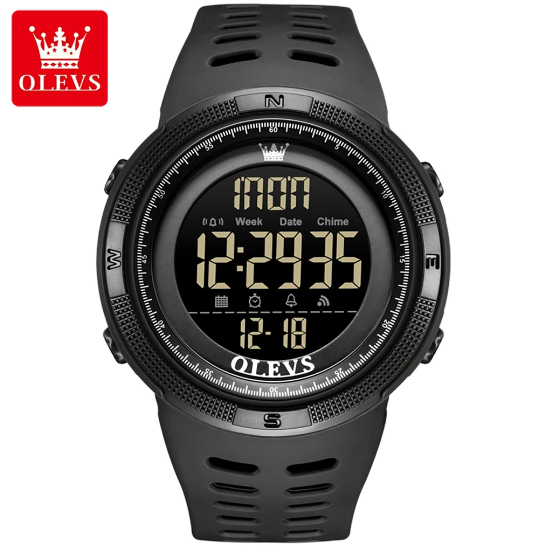 OLEVS 1109 Brand Fashionable Men's Electronic LED Screen Digital Circular Dial PU Watch Stopwatch Timer Watches for Man Reloj
OLEVS 1109 Brand Fashionable Men's Electronic LED Screen Digital Circular Dial PU Watch Stopwatch Timer Watches for Man Reloj