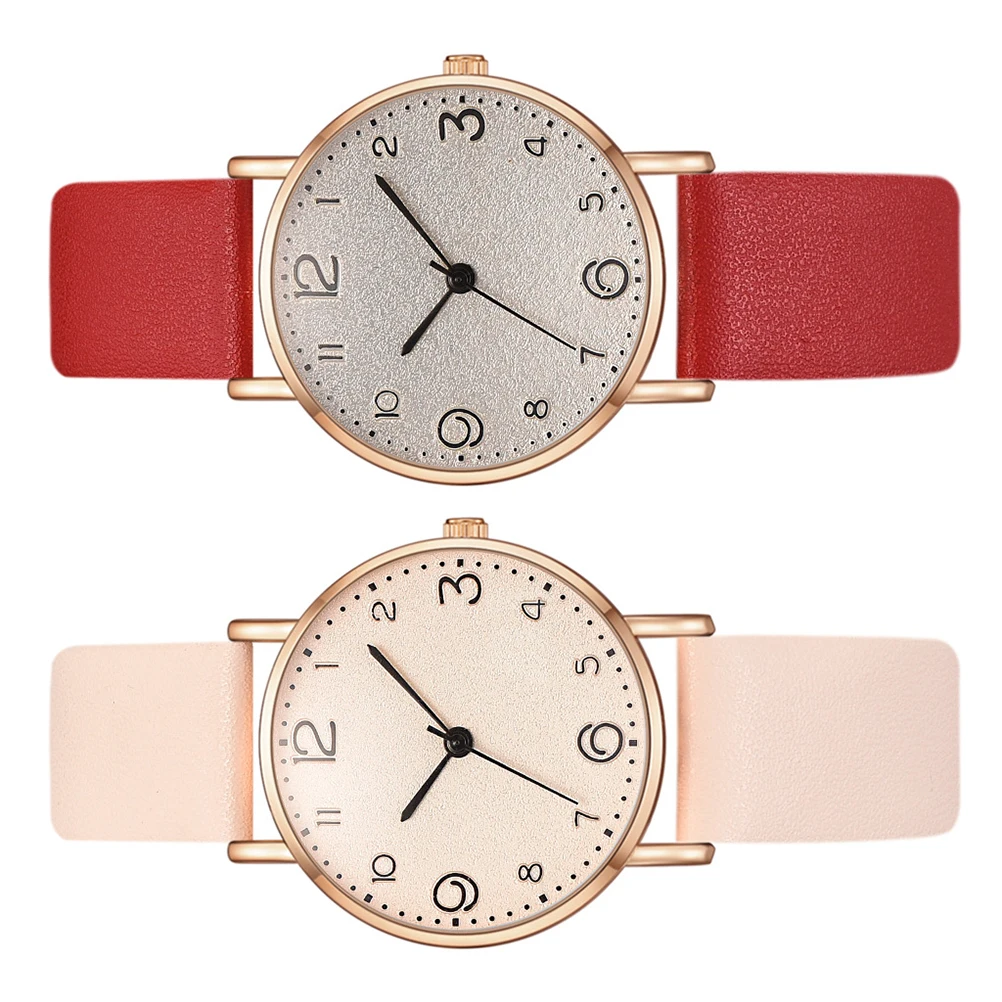 2 Pcs Women Quartz Watches PU Band Red Beige Casual Fashion Ladies Wrist Watch for Dating School Party
2 Pcs Women Quartz Watches PU Band Red Beige Casual Fashion Ladies Wrist Watch for Dating School Party