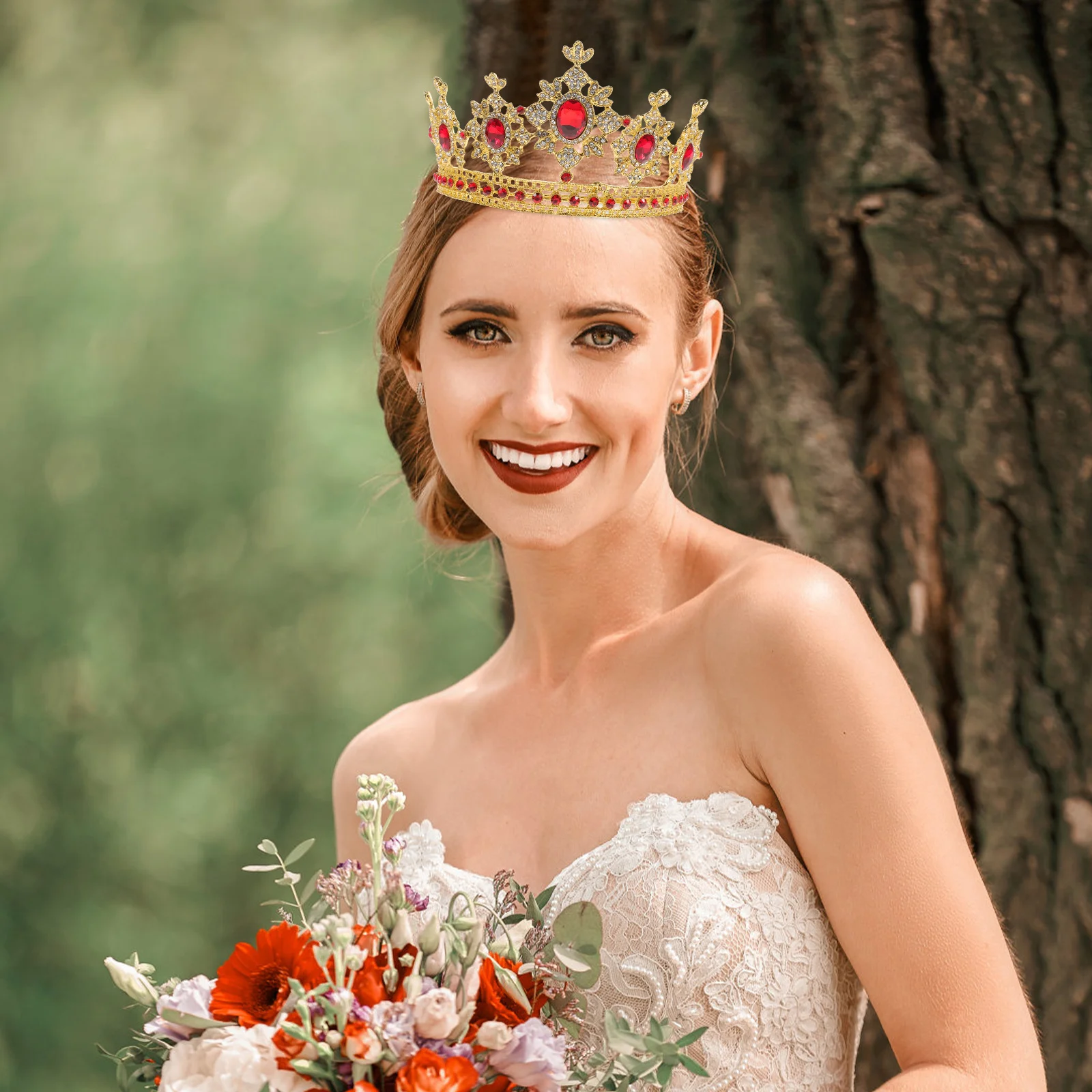 1pc Alloy Rhinestone Crown Round Design For Bride Wedding Party Prom Photography Headwear Women Gift Gold Red
1pc Alloy Rhinestone Crown Round Design For Bride Wedding Party Prom Photography Headwear Women Gift Gold Red