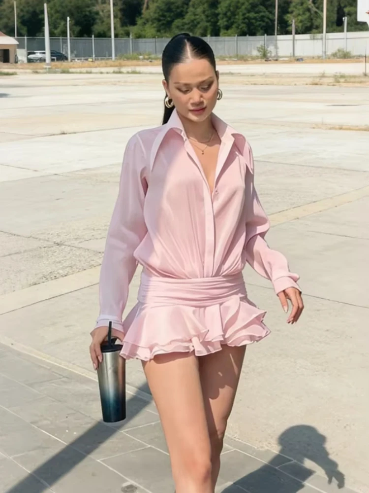 Tsiisd Solid Ruffled Mini Dress For Women Solid Lantern Sleeves High Waist See-Through Folds Sexy Party Dress Women's Mini Dress
Tsiisd Solid Ruffled Mini Dress For Women Solid Lantern Sleeves High Waist See-Through Folds Sexy Party Dress Women's Mini Dress