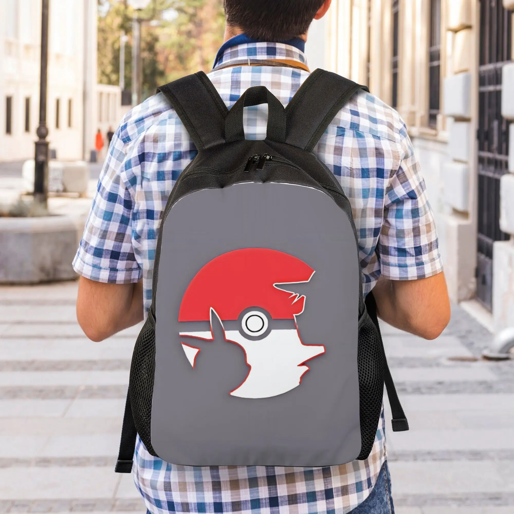 Back to school season Lightweight Poke Ball and Character Silhouettes Laptop Bag Pokemon Teenager Daypack Backpack
Back to school season Lightweight Poke Ball and Character Silhouettes Laptop Bag Pokemon Teenager Daypack Backpack
