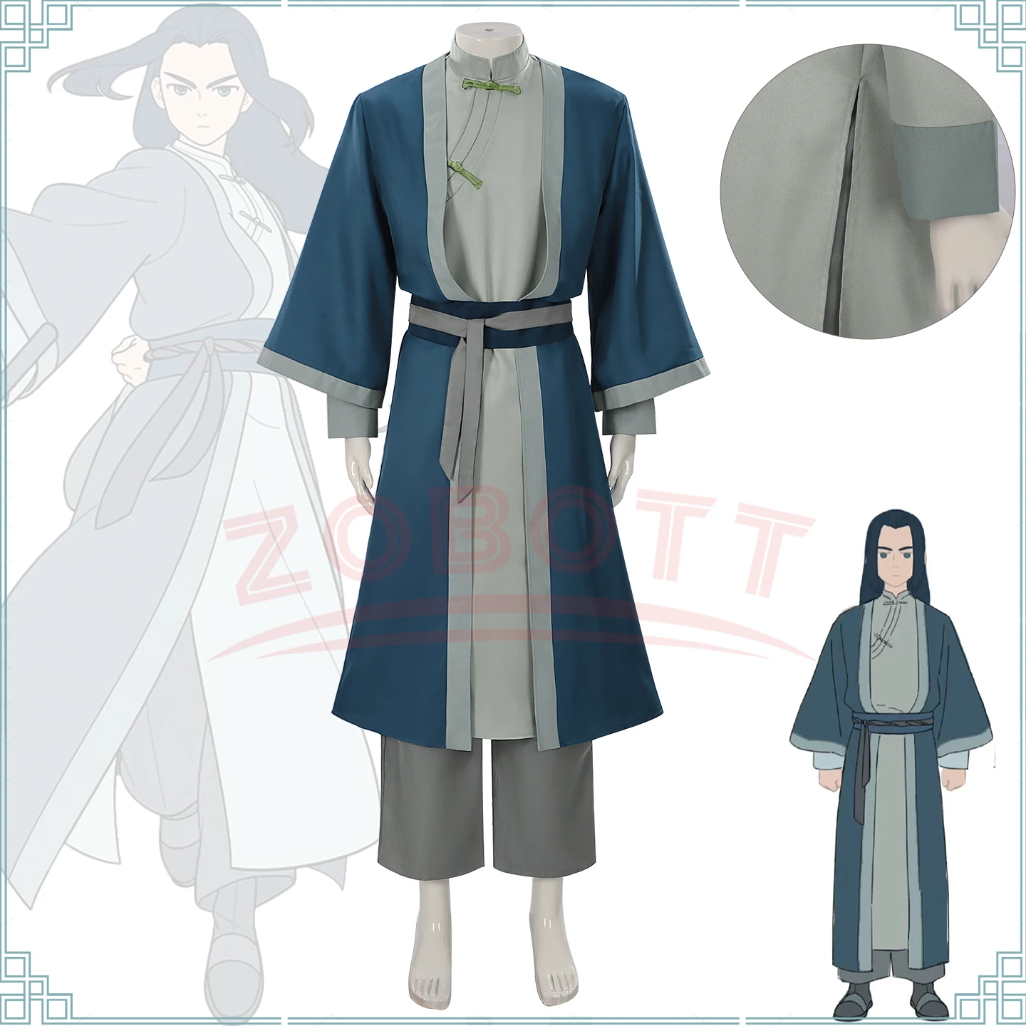 Xiao Hei Anime Wuxian Infinity Cosplay Costume Coat Top Pants Belt Animation Convention Halloween Party Costume Christmas Gift
Xiao Hei Anime Wuxian Infinity Cosplay Costume Coat Top Pants Belt Animation Convention Halloween Party Costume Christmas Gift