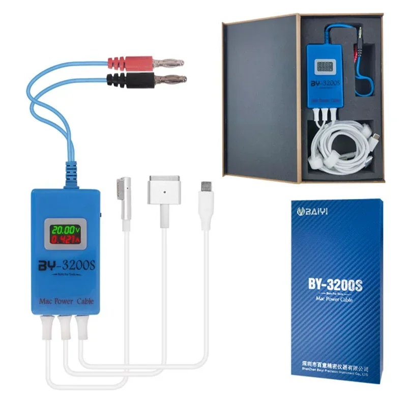 BY-3200S DC Power Supply Test Cable Boot Line for MAC Macbook Single Board System Entering Interface Electric Current Check
BY-3200S DC Power Supply Test Cable Boot Line for MAC Macbook Single Board System Entering Interface Electric Current Check