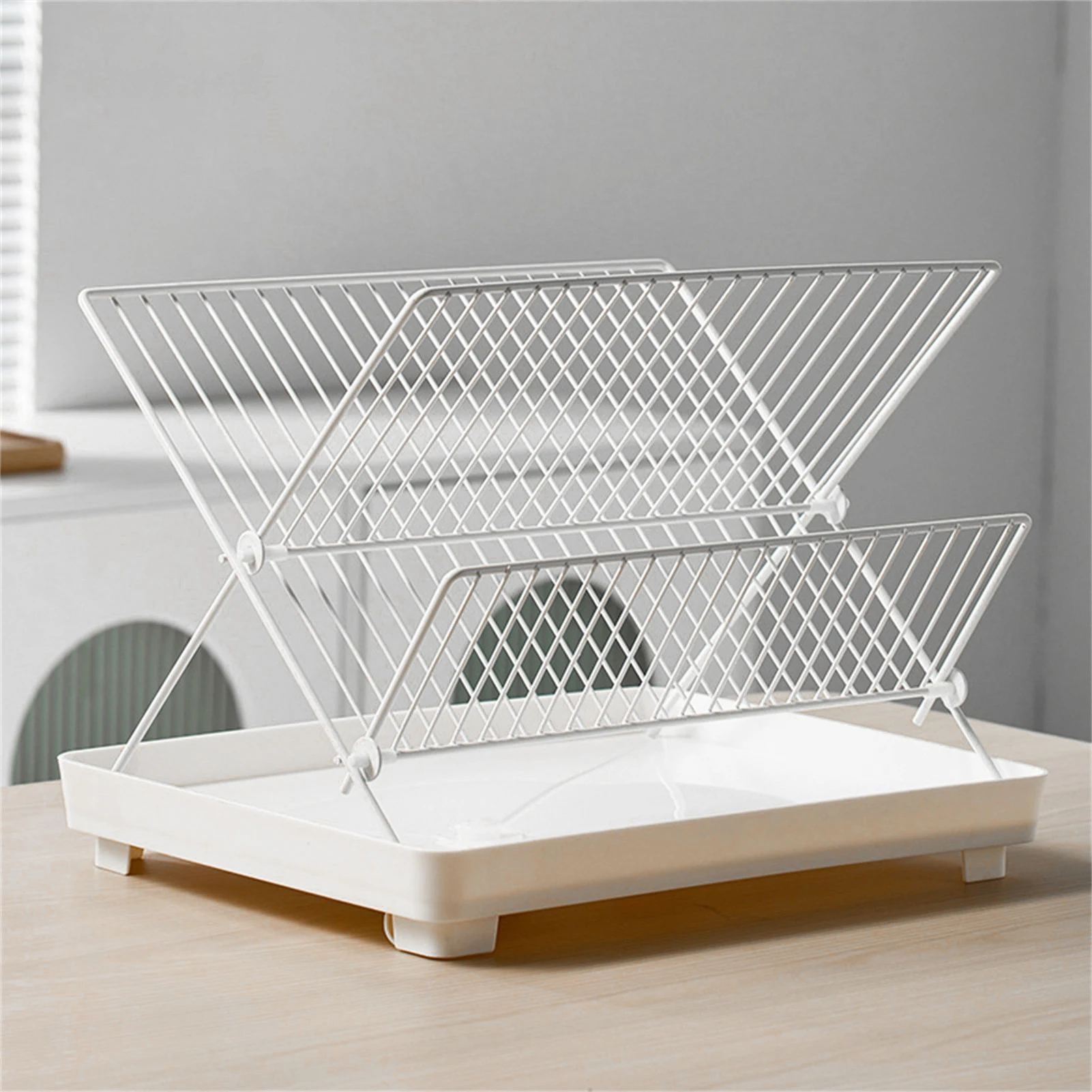 Foldable Dish Drainer Rack For Kitchen Multi Functional Storage Space Saving Design
Foldable Dish Drainer Rack For Kitchen Multi Functional Storage Space Saving Design