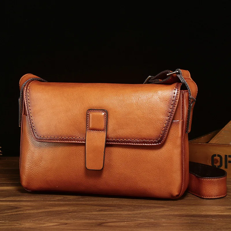 2022 Summer New Top Layer Vegetable Tanning Leather Men's Genuine Leather Bag Handmade Retro Versatile Casual Shoulder Messenger
2022 Summer New Top Layer Vegetable Tanning Leather Men's Genuine Leather Bag Handmade Retro Versatile Casual Shoulder Messenger